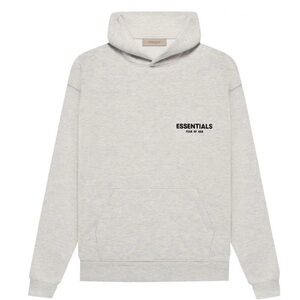 Fear of God Essentials Light Gray Hoodie